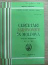 Cercetări agronomice în Moldova