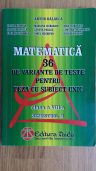 Artur Bălăucă -Matematică, 36 de variante de teste, clasa a VIII-a